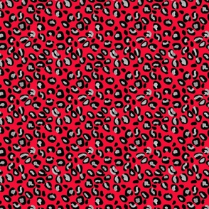 Black and 2025 red leopard print